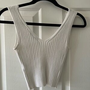 Madewell Ribbed Cream Tank Top